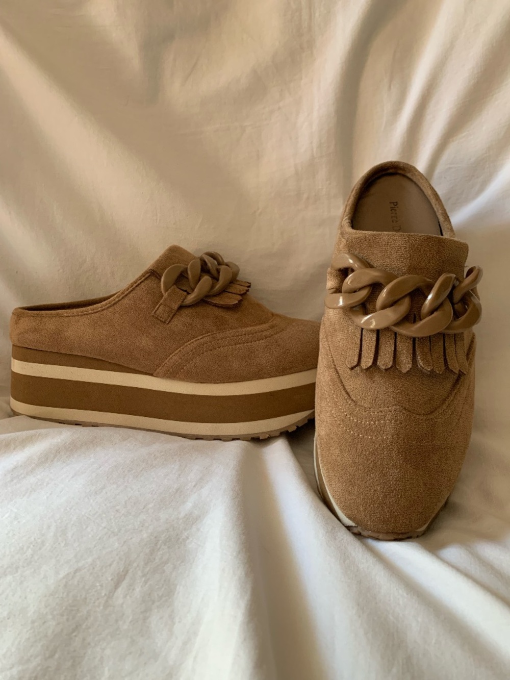Pierre Dumas Paloma 5 platform mules